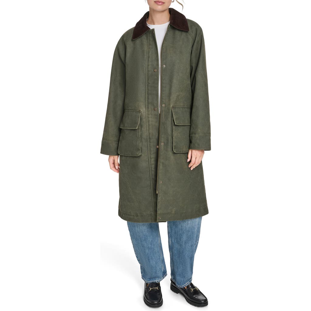 Levi's Extralong Barn Jacket In Green