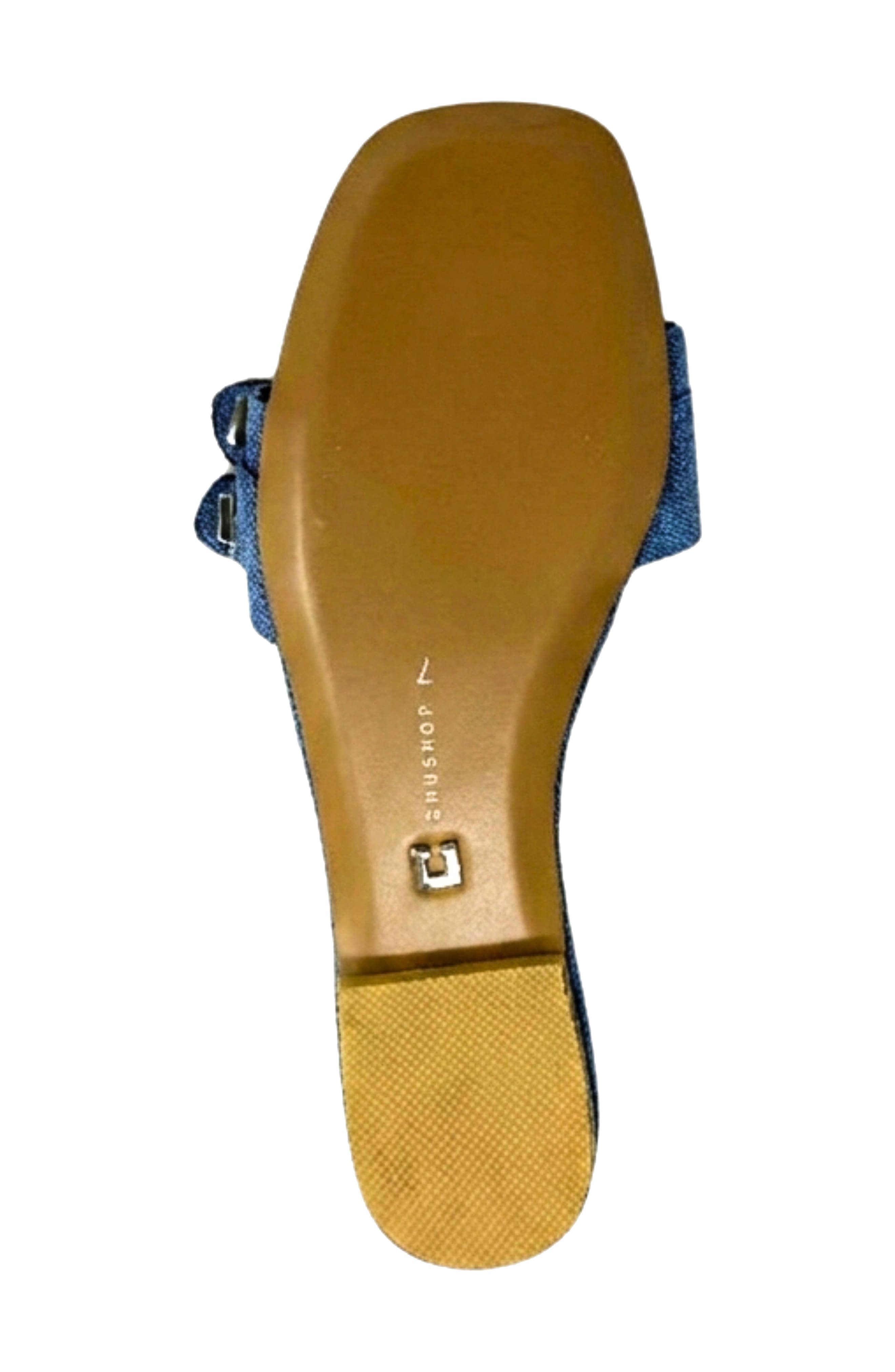 Darryl Slide Sandal, Alternate, color, DENIM