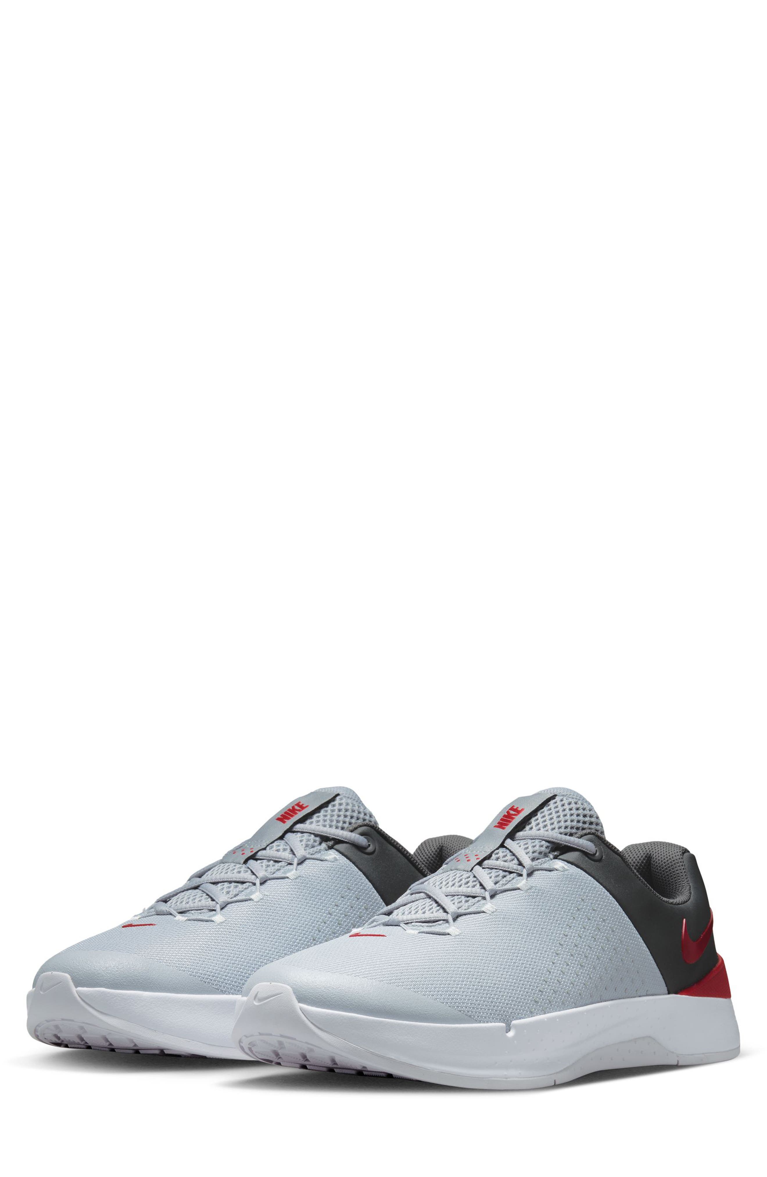 MC Trainer 4 Training Shoe, Main, color, WOLF GREY/ UNIVERSITY RED