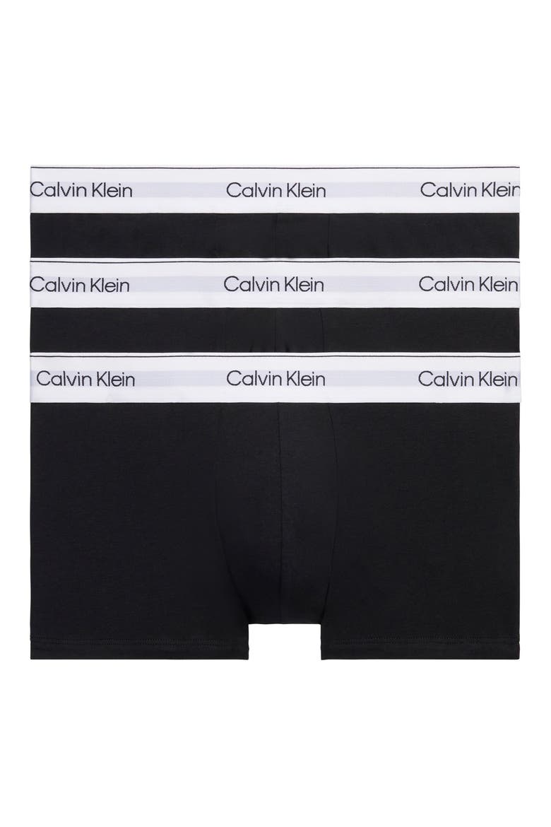 Icon 3-Pack Stretch Cotton Boxer Briefs, Alternate, color, BLACK/ BLACK