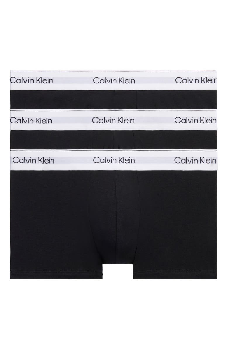 Calvin Klein Icon 3-Pack Stretch Cotton Boxer Briefs, Alternate, color, 