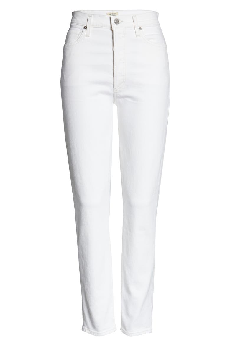 Olivia High Waist Slim Jeans, Alternate, color, ZEN