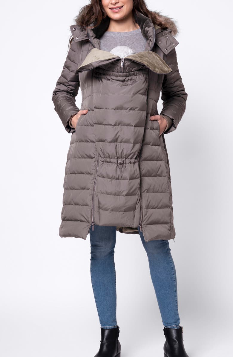 Seraphine Down Maternity Parka, Alternate, color, 