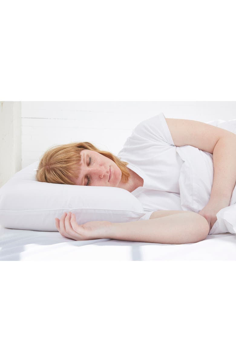 Coyuchi Turiya Organic Latex Pillow, Alternate, color, Alpine White