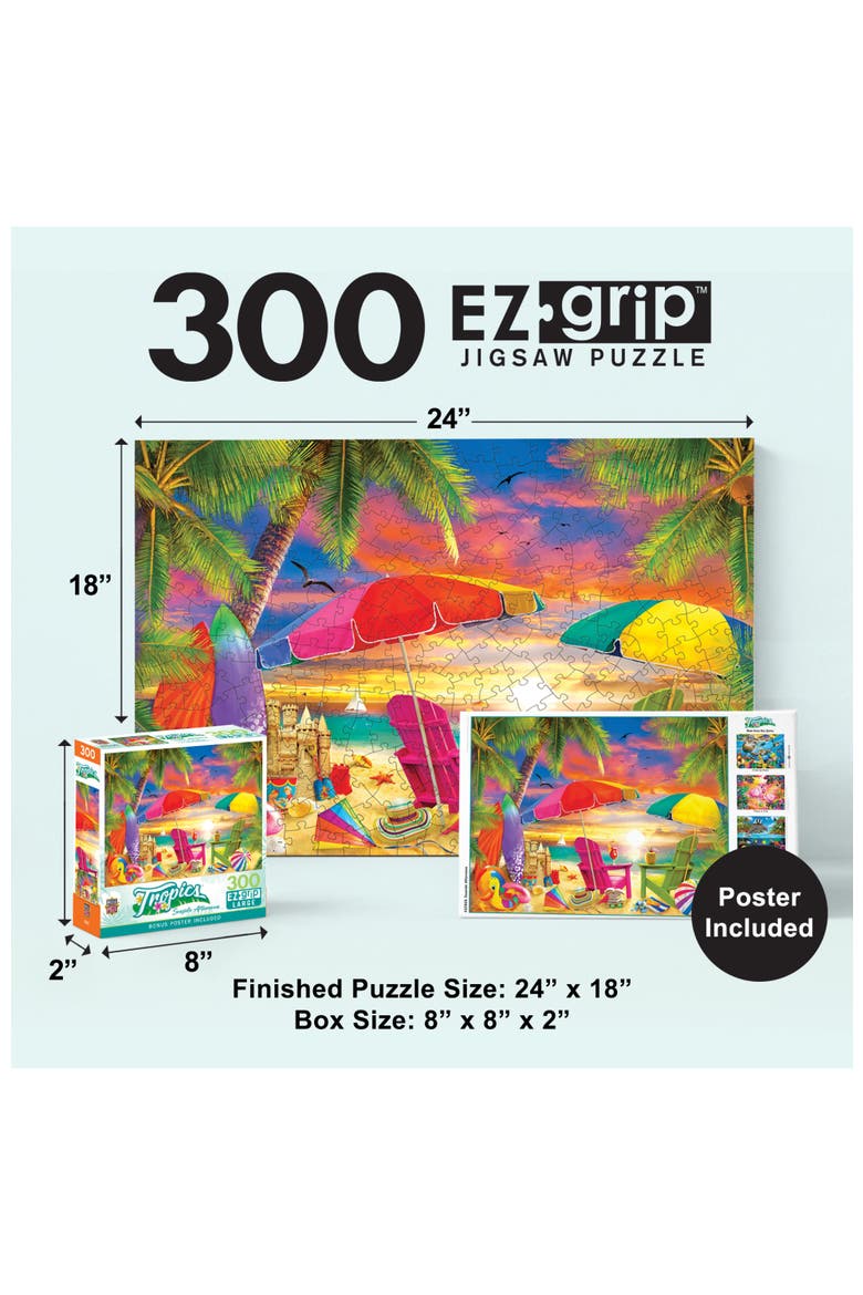 Seaside Afternoon 300 Piece Puzzle, Alternate, color, Multicolor