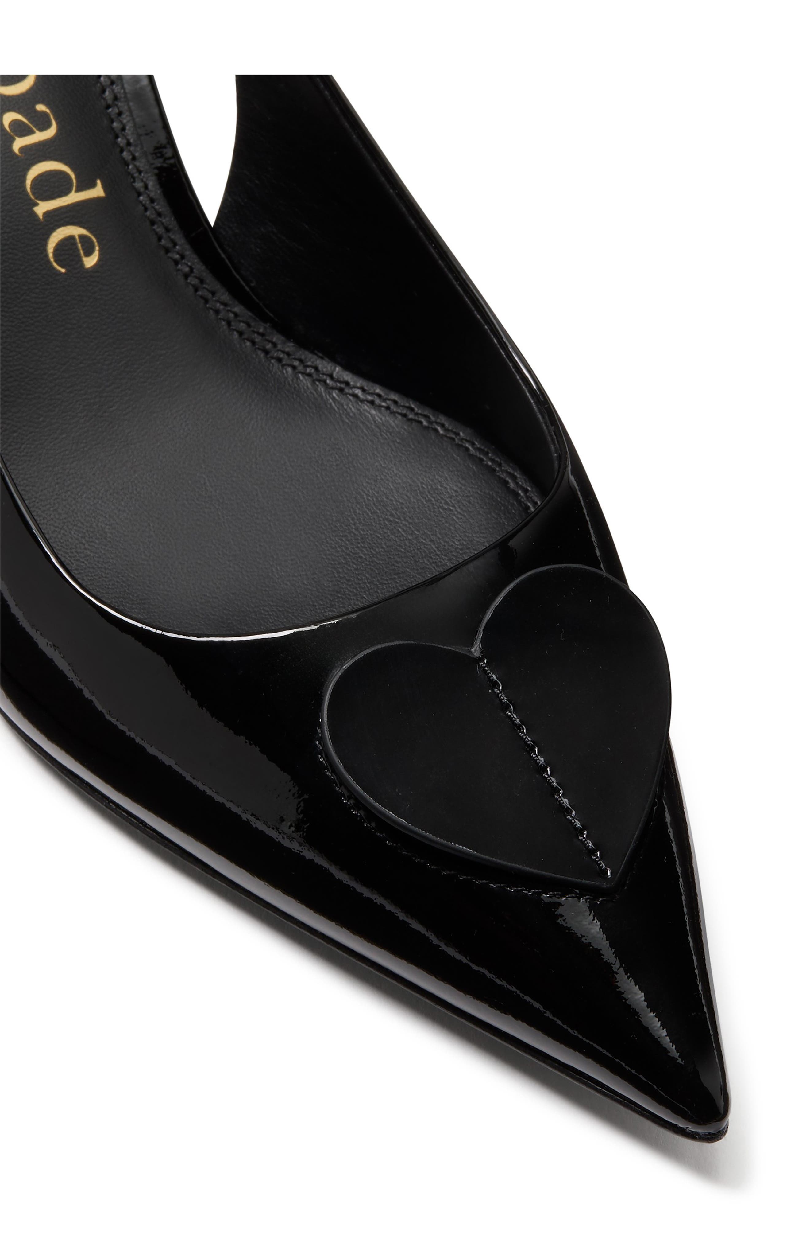 Kate Spade New York lover slingback pointed toe kitten heel pump, Alternate, color, 
