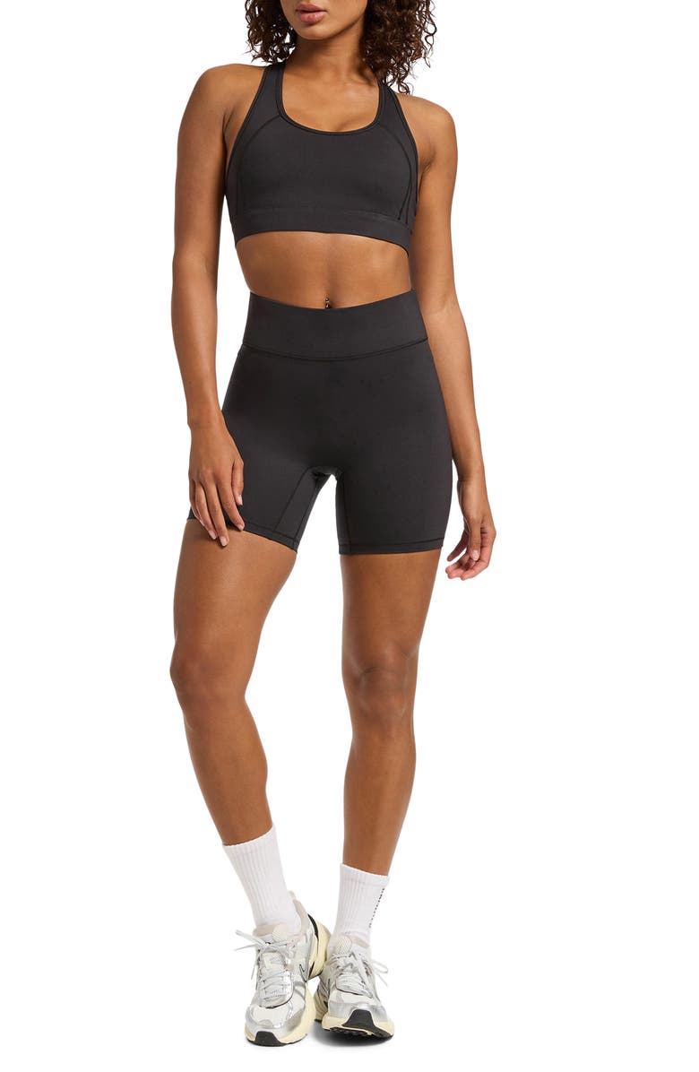 BANDIER Center Stage High Waist Bike Shorts, Alternate, color, 