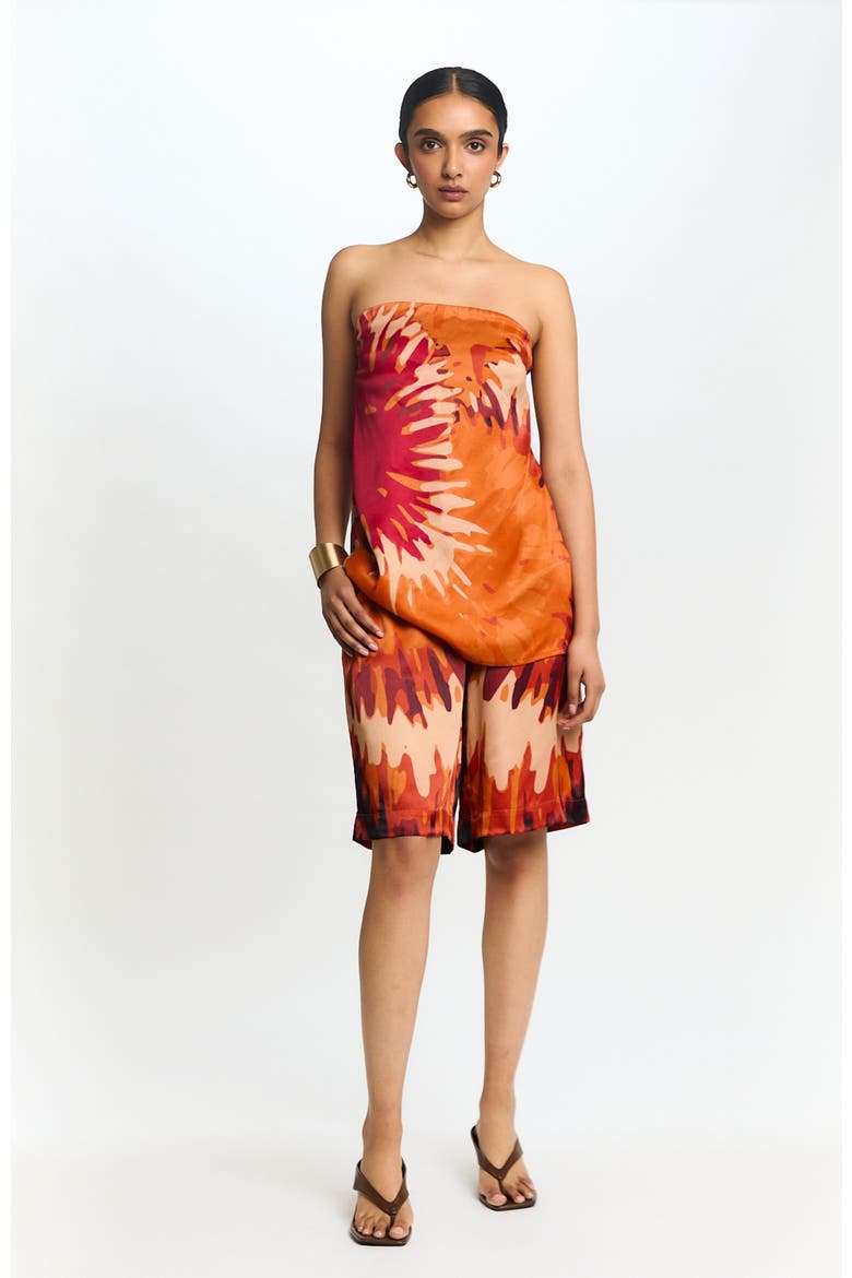 Jeyna Bermuda Shorts Magma, Alternate, color, Magma Orange