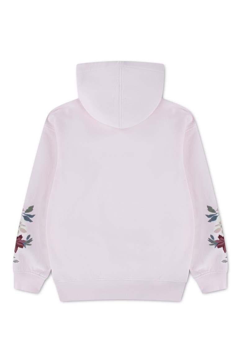 Kids' Embroidered Sleeve Hoodie, Alternate, color, PINK MARSHMALLOW