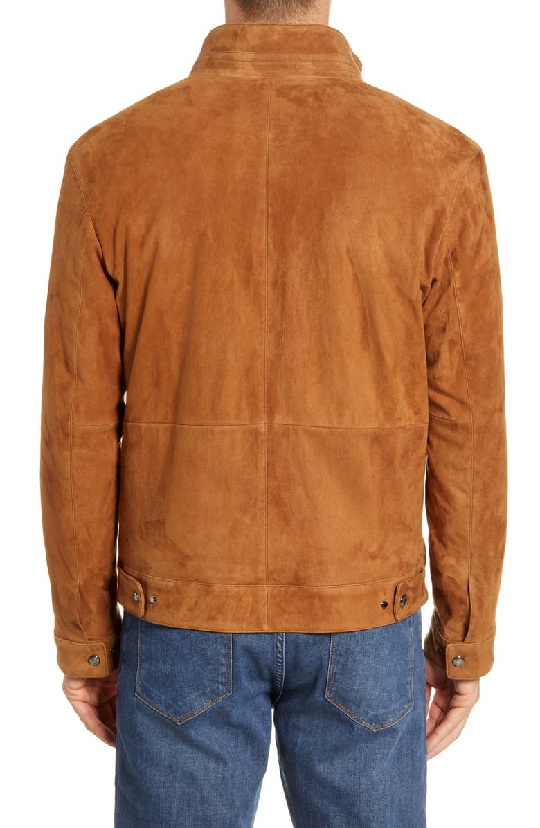 Peter Millar Vanoise Stretch Suede Jacket, Alternate, color,