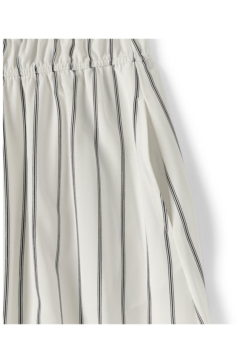 Creaseless One Shoulder Midi Dress, Alternate, color, Ivory/Black Stripe