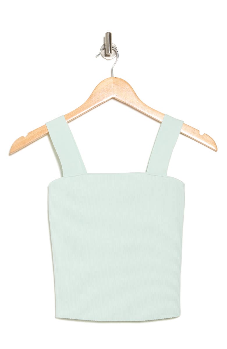 Alice + Olivia Torie Wide Strap Rib Knit Tank Top, Alternate, color, 