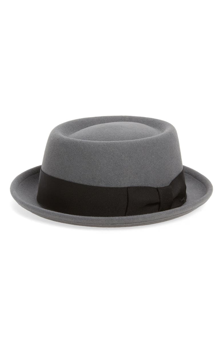 Bailey Darron Wool Felt Pork Pie Hat, Main, color, 