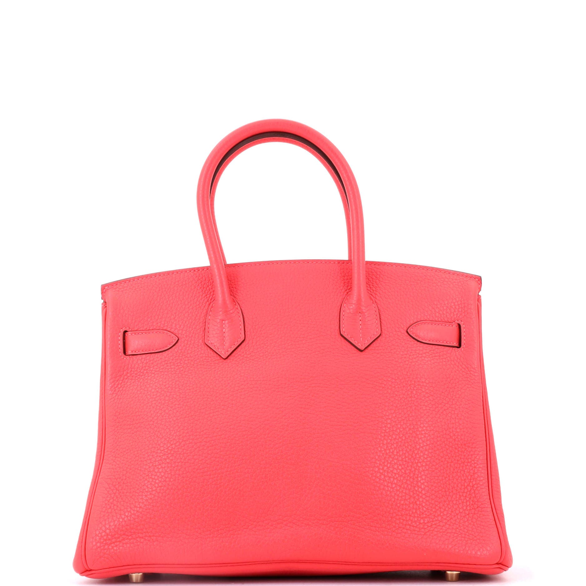 Birkin Handbag Pink Clemence with Gold Hardware 30, Alternate, color, Red