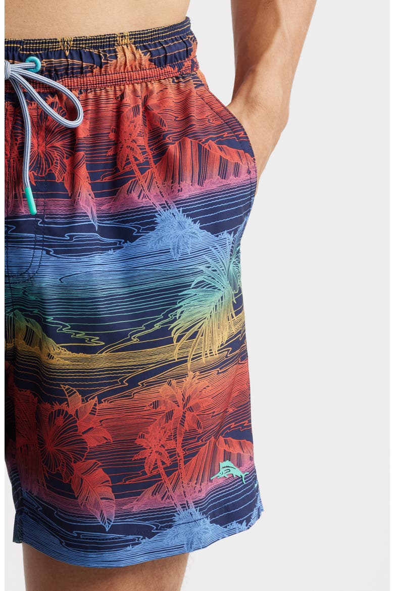 Naples Corsica Coast Swim Trunks, Alternate, color, BLUE HAWAIAN
