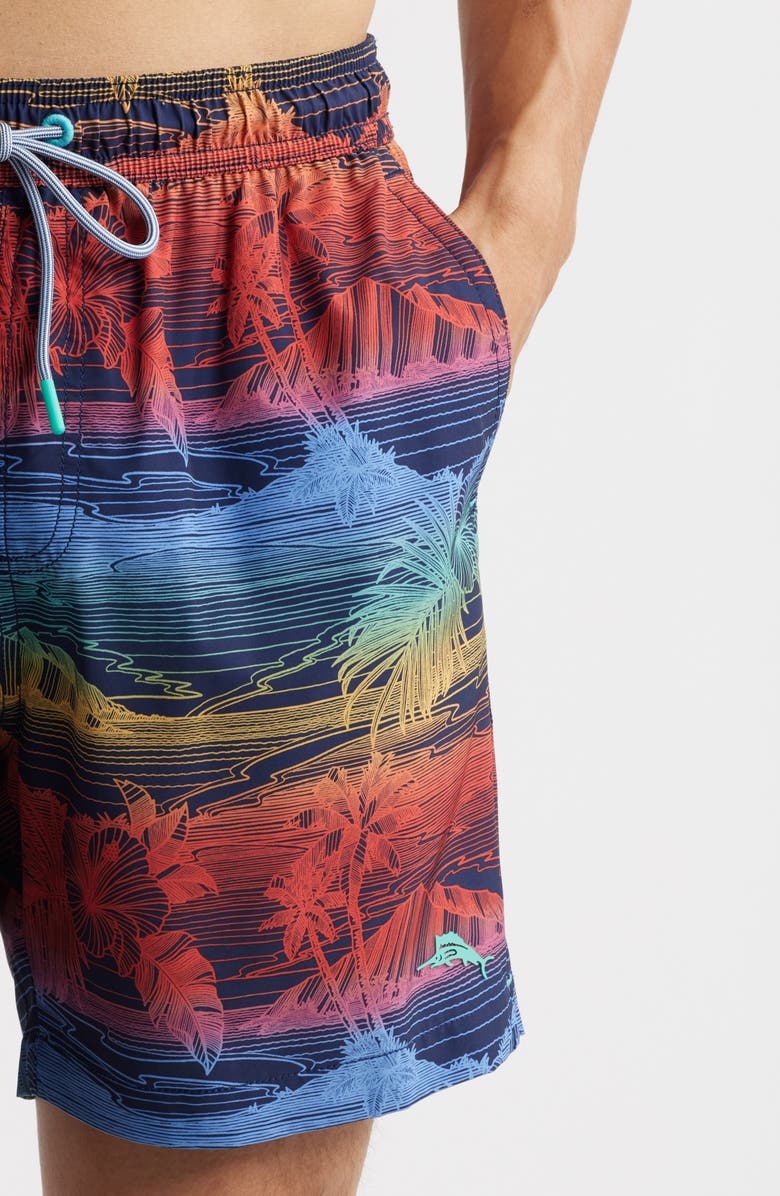 Tommy Bahama Naples Corsica Coast Swim Trunks, Alternate, color, Blue Hawaian