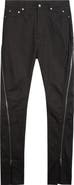 Rick Owens Bolan Banana Zip Raw Hem Jeans