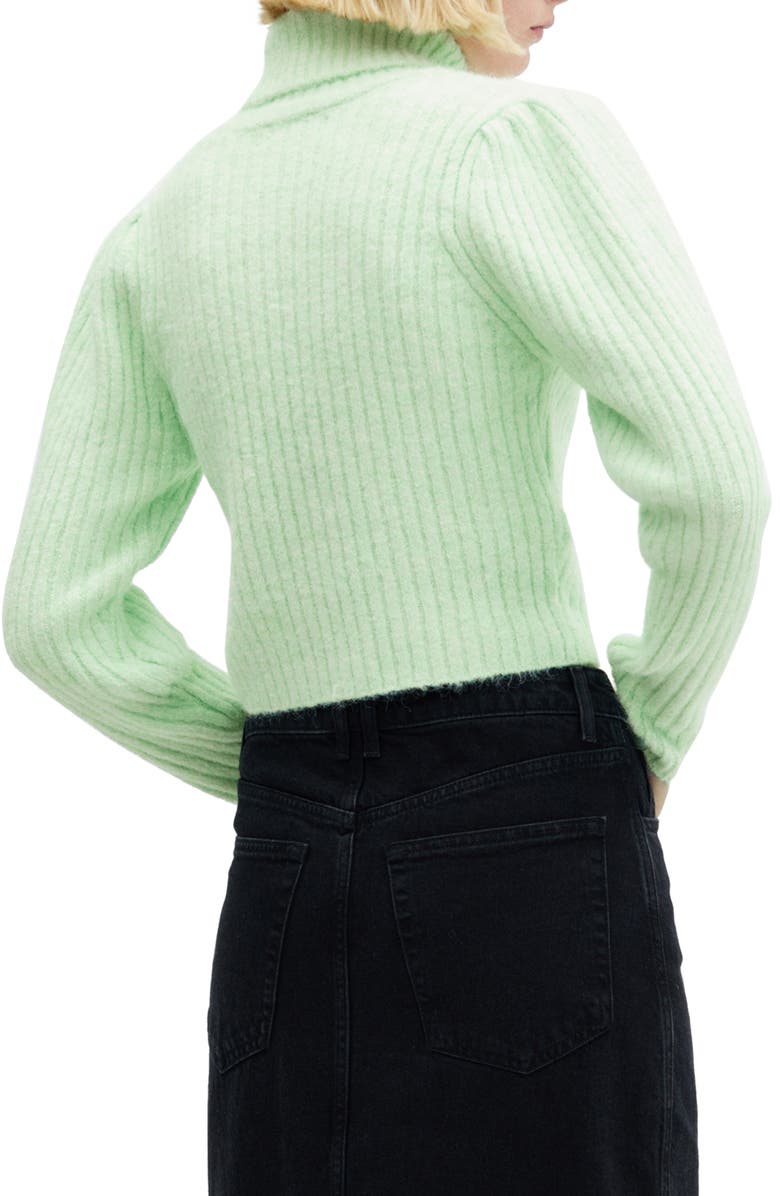 MANGO Turtleneck Crop Sweater, Alternate, color, 