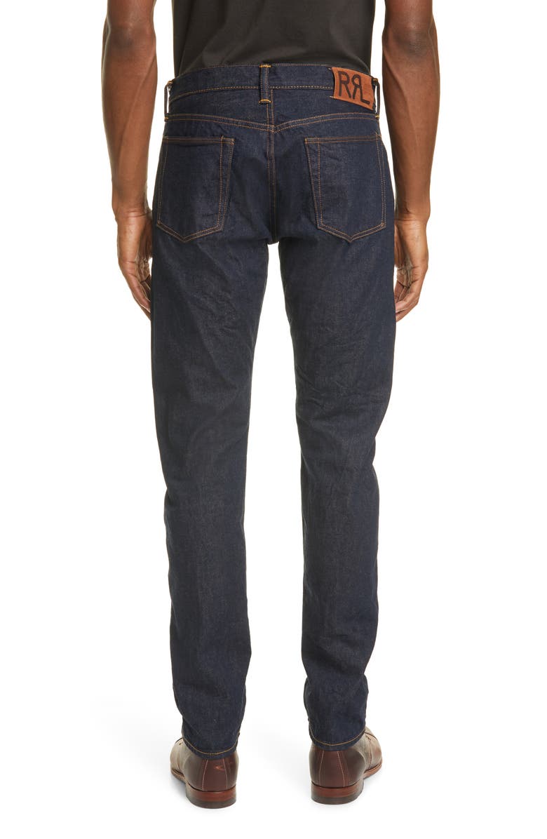 Double RL RRL Slim Fit Selvedge Jeans, Alternate, color, 