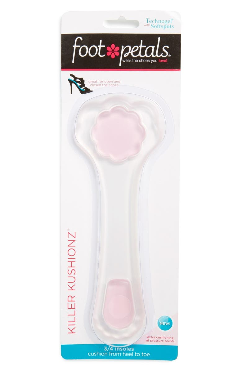 Foot Petals Killer Kushionz 3/4 Length Shoe Cushions, Main, color, Pink Gel