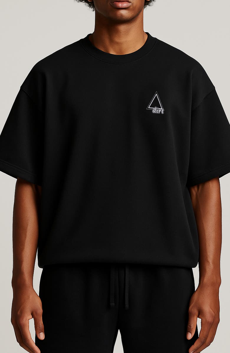 D.RT Short Sleeve Sweatshirt, Alternate, color, Black