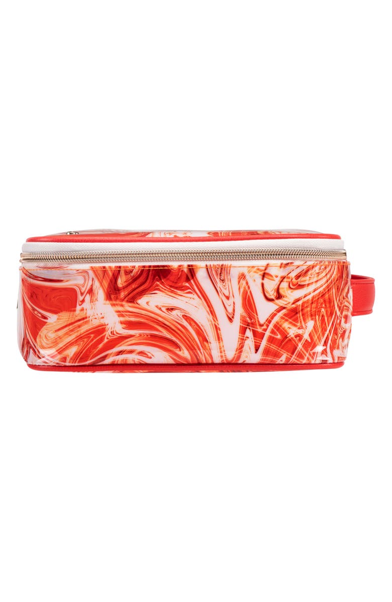 Stephanie Johnson Miami Tangerine Tango Claire Jumbo Makeup Case, Alternate, color,