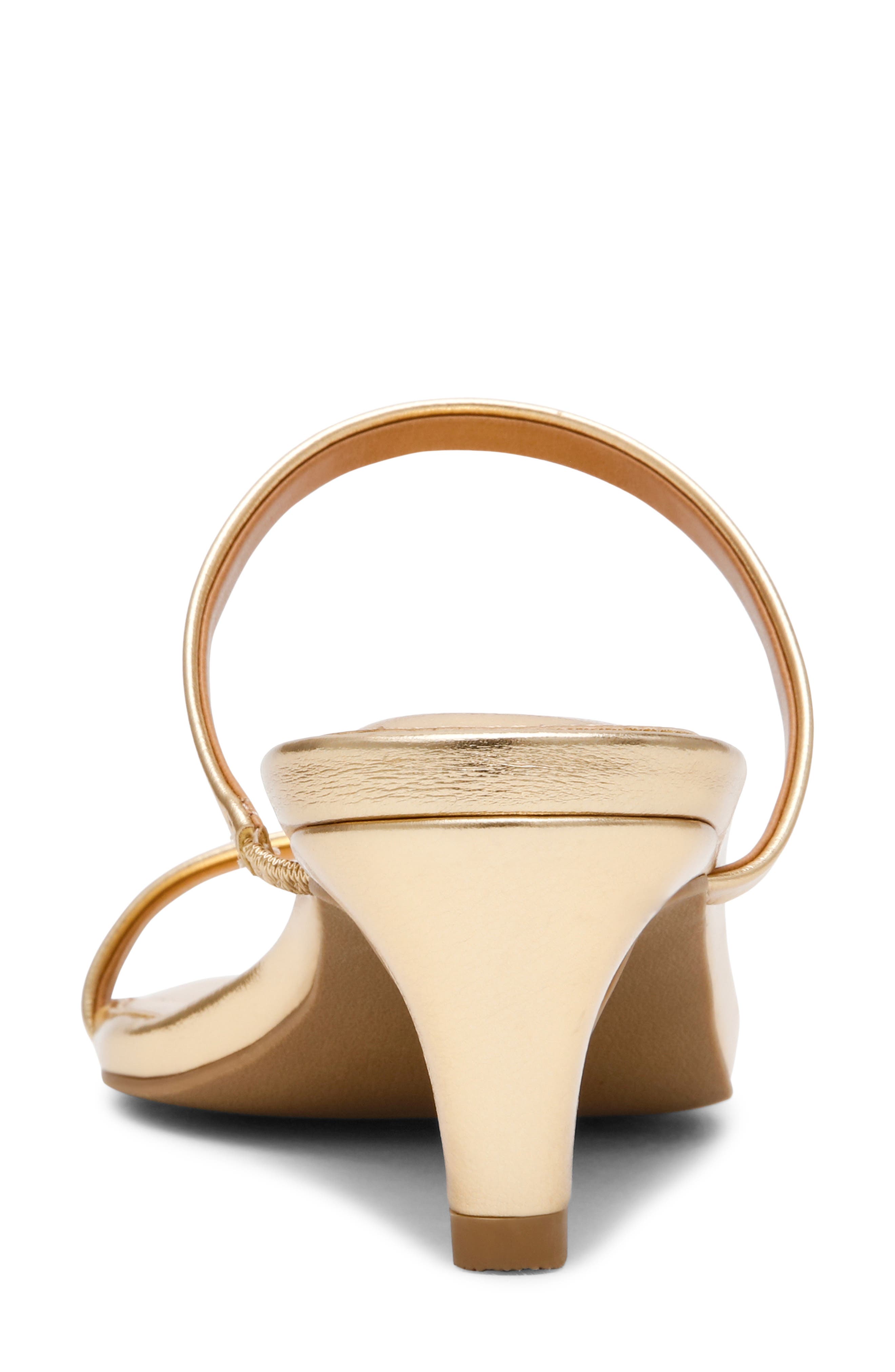 Remmy Kitten Heel Sandal, Alternate, color, GOLD
