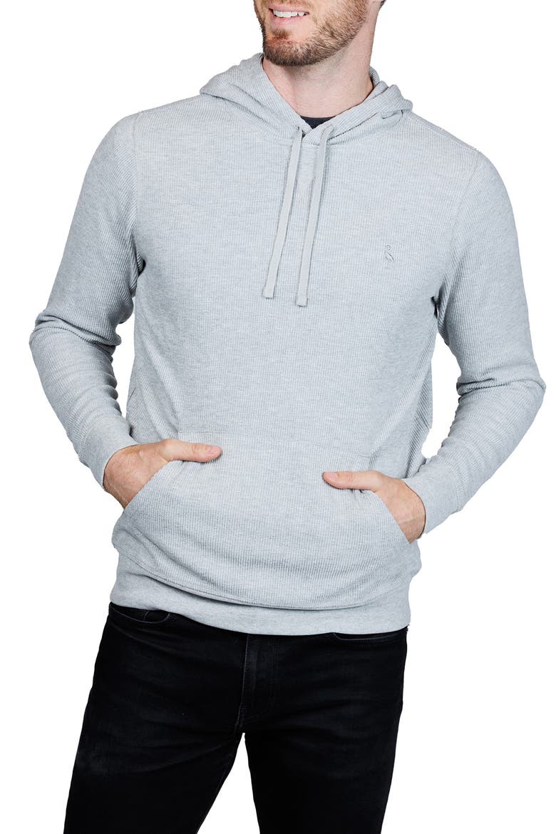 Cozy Knit Hoodie, Alternate, color, GREY HEATHER