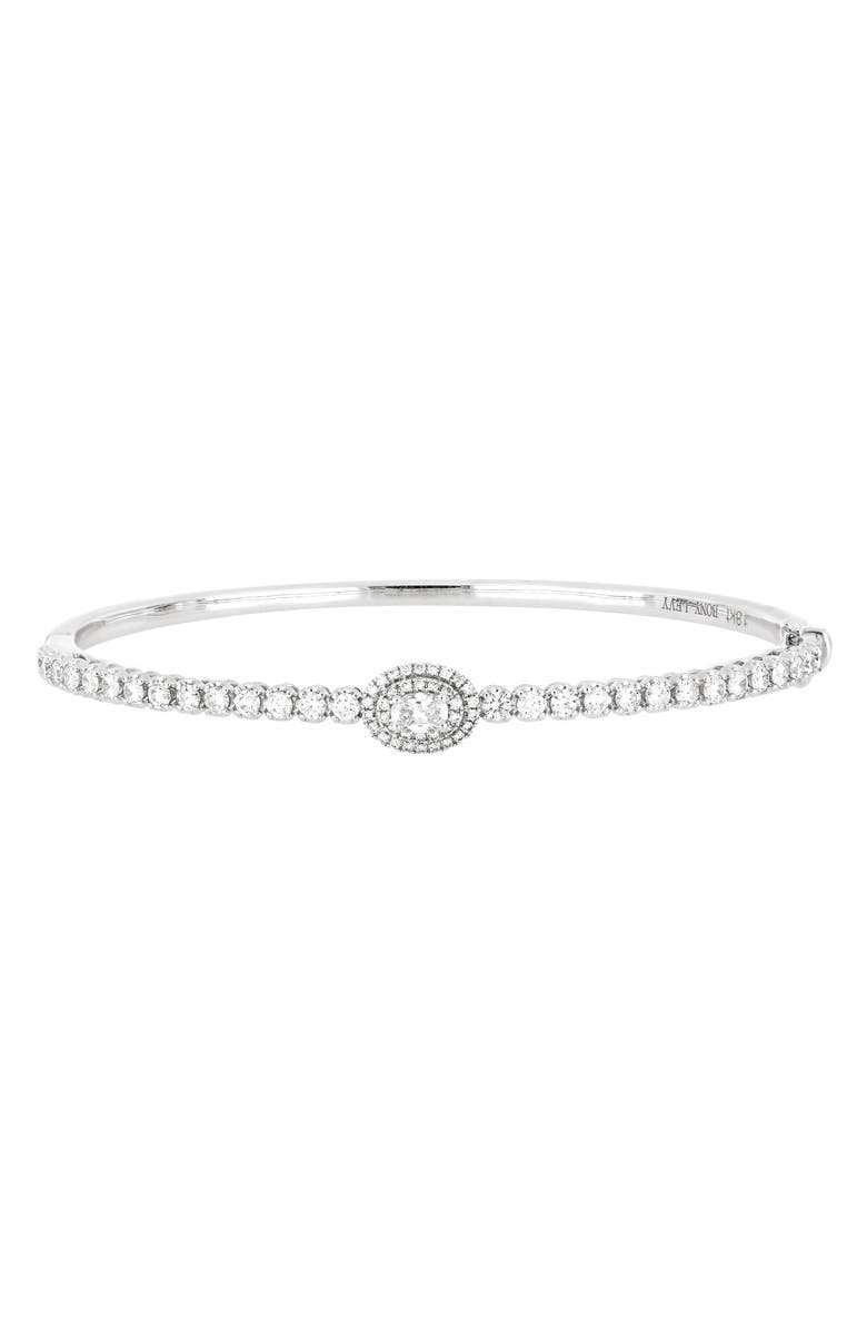 Bony Levy Audrey Oval Cut Diamond Bangle, Main, color, 
