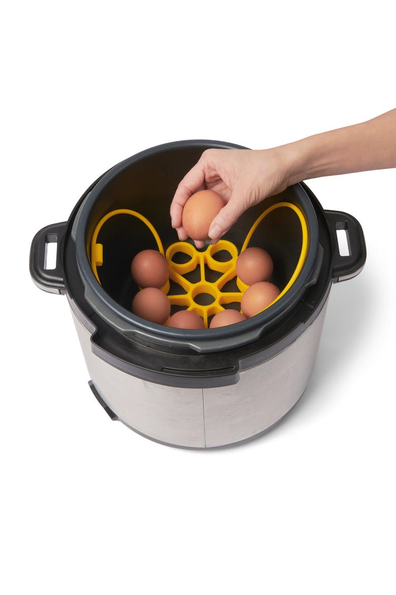 Silicone Egg Rack, Alternate, color, Yellow