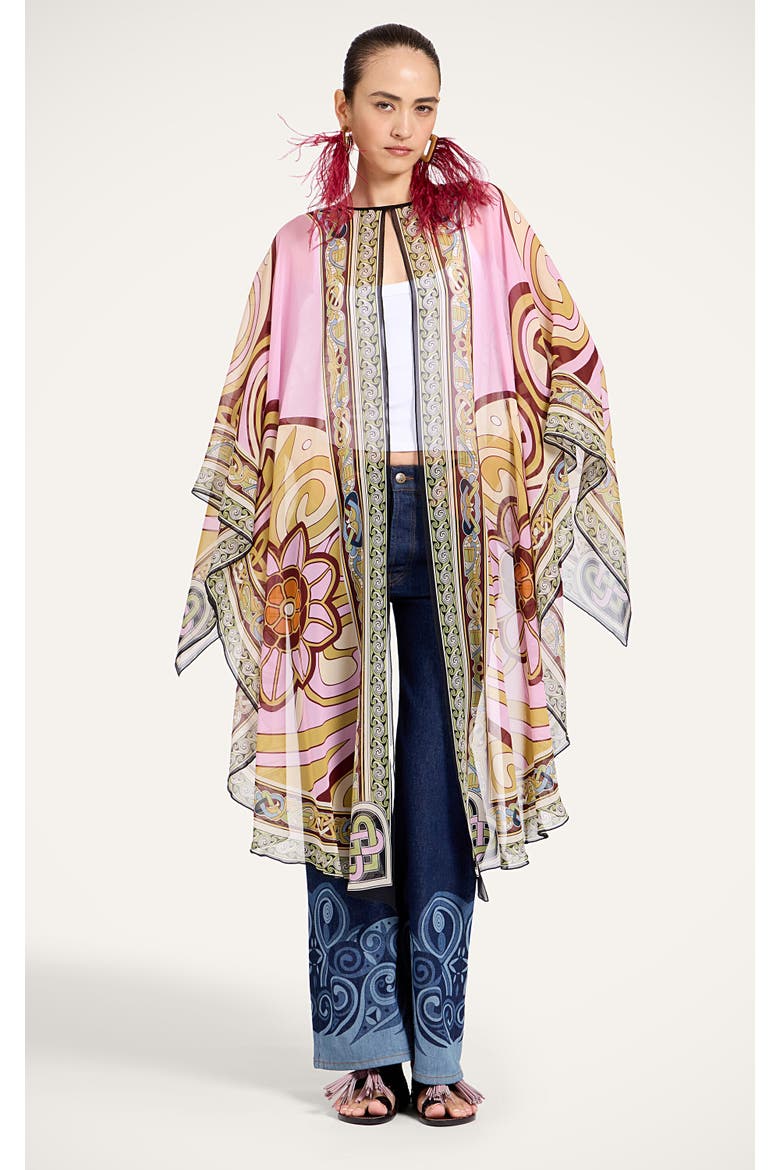 Maria Cape, Alternate, color, Kells Placée Pink