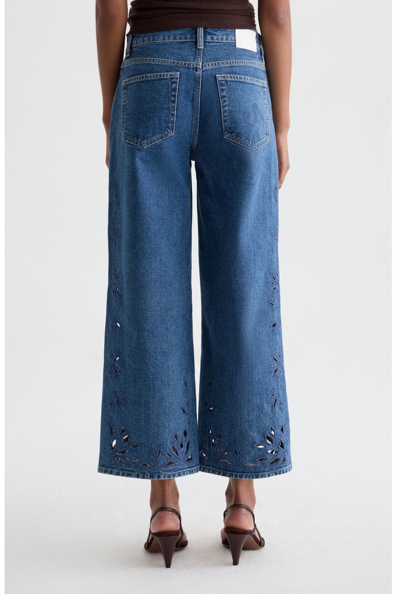 Saige Wide Leg Crop Jeans, Alternate, color, MALBEC