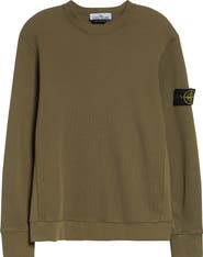 Stone Island Cotton Waffle Knit Sweatshirt