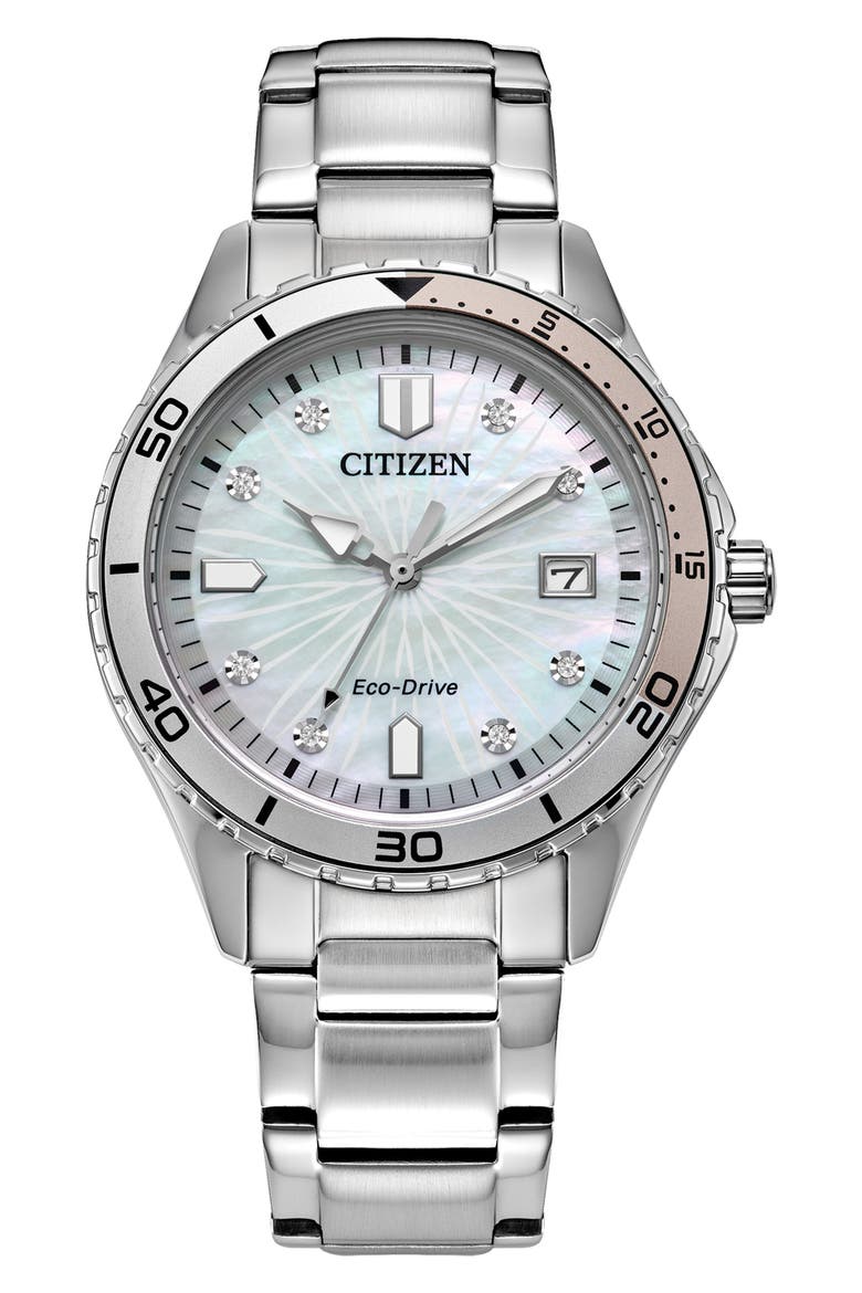 Marine Lady Bracelet Watch, 37mm, Main, color, SILVER