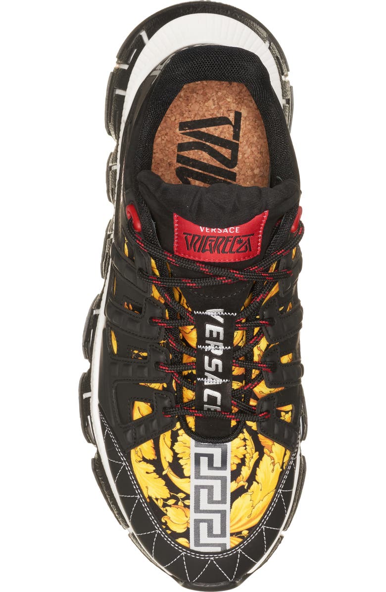 Versace Trigreca Barocco Low Top Sneaker, Alternate, color,