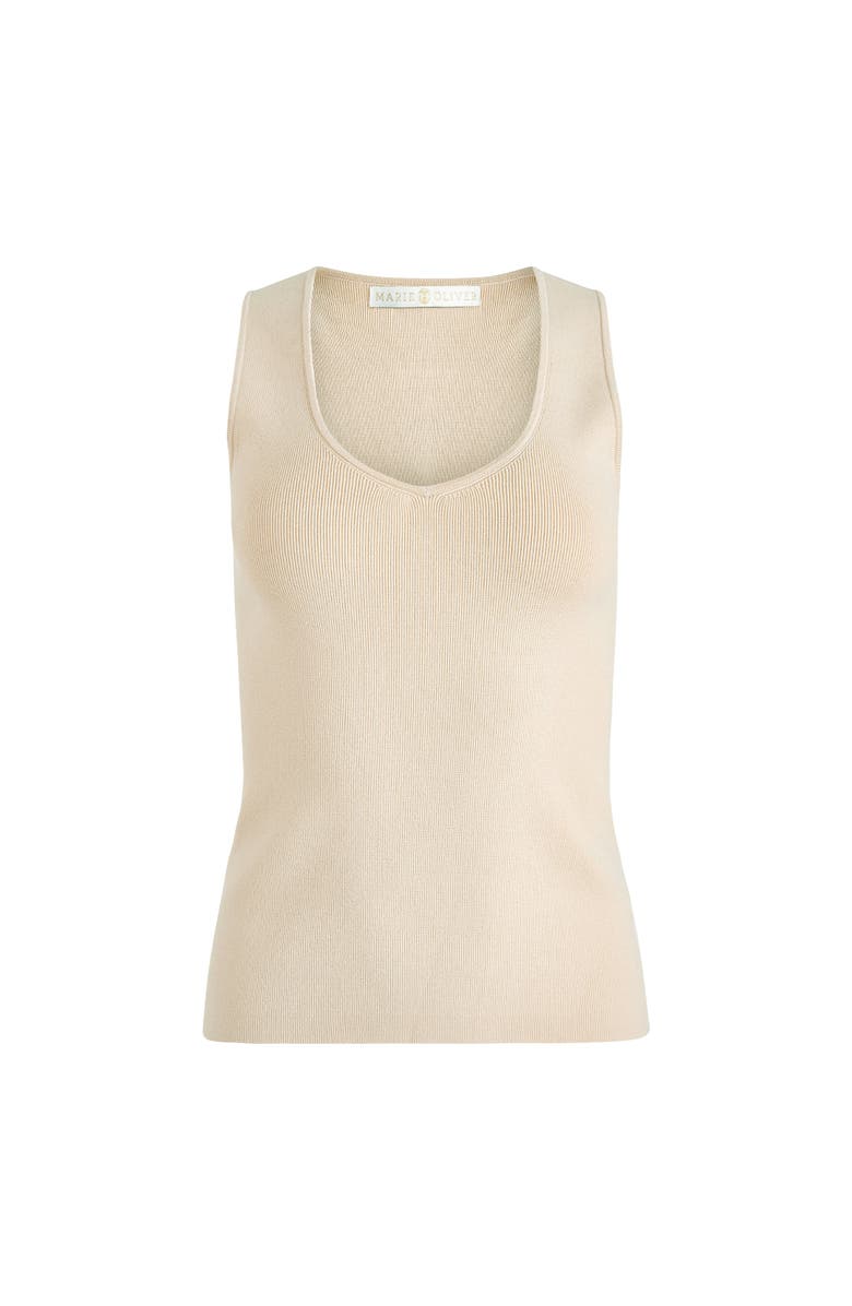 Marie Oliver Miranda Tank, Alternate, color, Macadamia