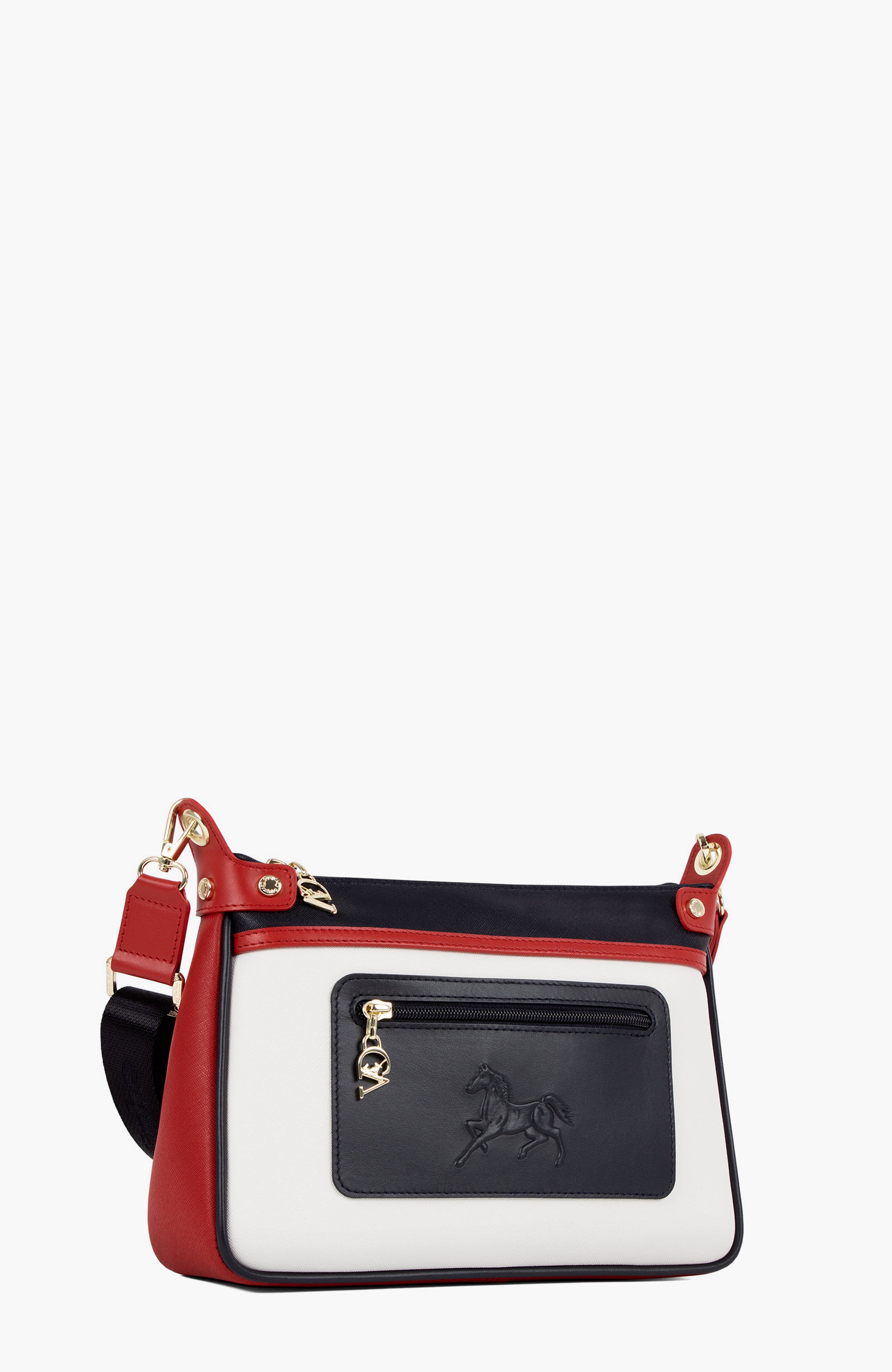 Horse By Cavalinho 592 Crossbody Shoulder Bag, Alternate, color, Navy / White / Red