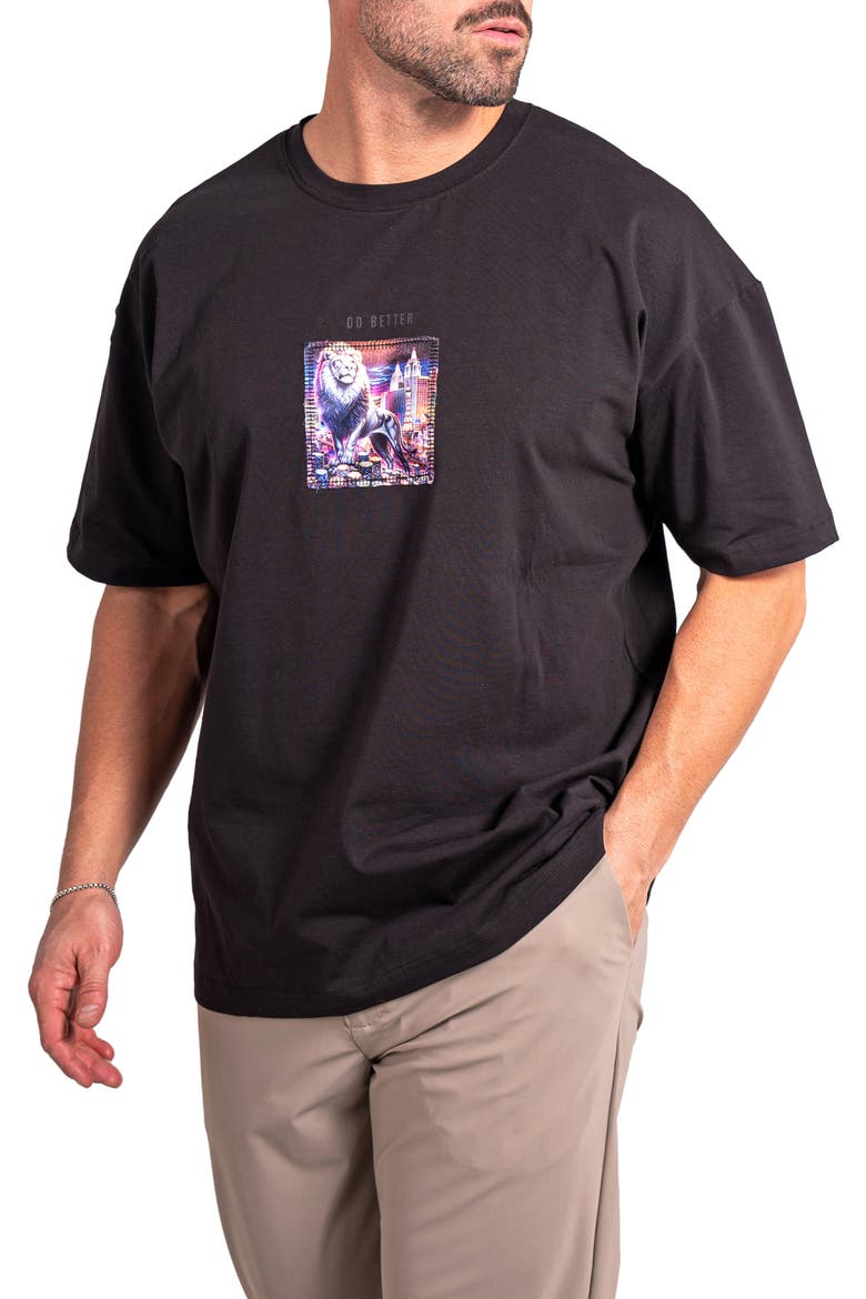 Ascension Better Appliqué Cotton Graphic T-Shirt, Alternate, color, BLACK