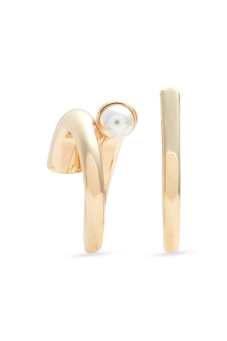 Set of 2 Rings, Alternate, color, WHITE- GOLD