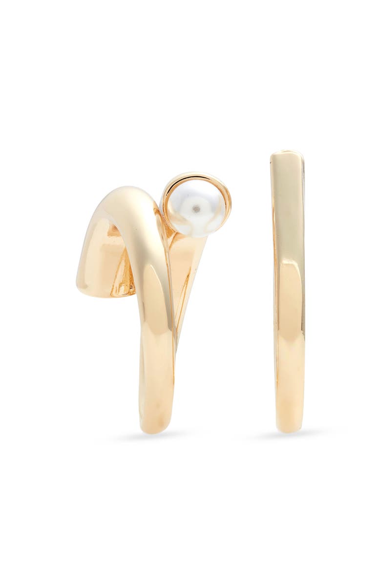 Open Edit Set of 2 Rings, Alternate, color, White- Gold