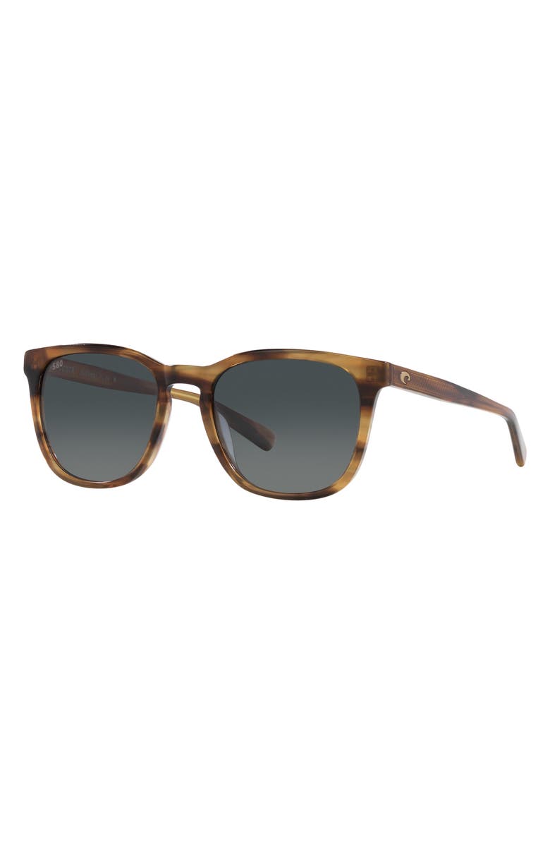 Costa Del Mar Sullivan 53mm Gradient Polarized Square Sunglasses, Alternate, color,