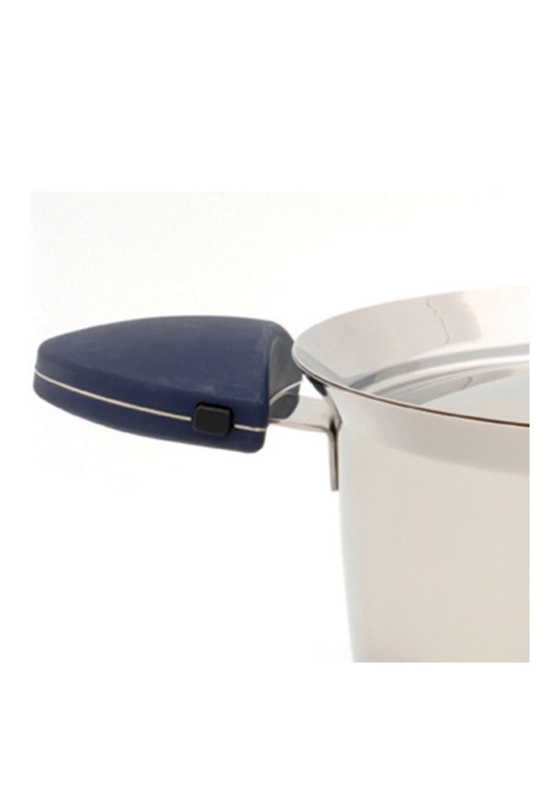 Stacca Covered 7-Quart Stock Pot, Alternate, color, BLUE