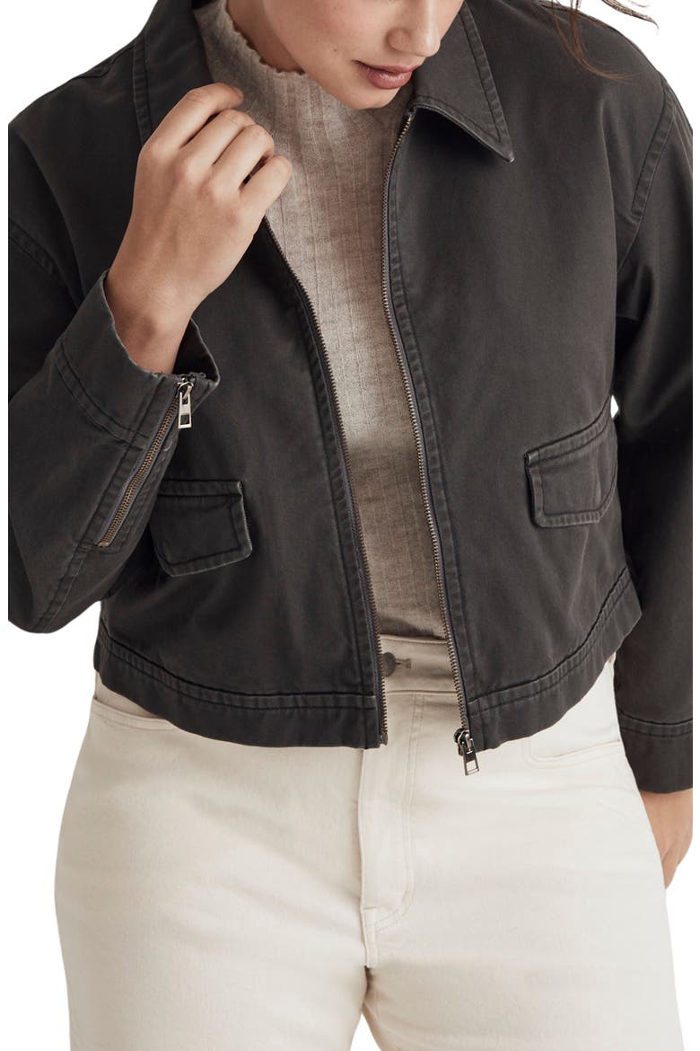 Crop (Re)generative Chino Utilitarian Jacket, Alternate, color, DARK PAVEMENT