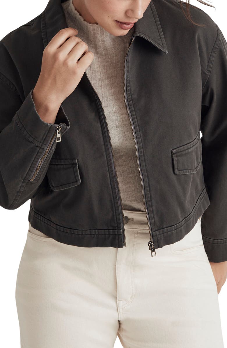 Madewell Crop (Re)generative Chino Utilitarian Jacket, Alternate, color, 