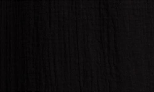 Nordstrom Cotton Gauze Cover-up Cargo Pants In Black