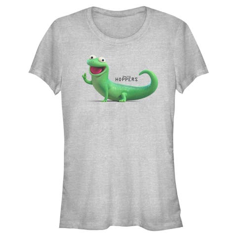 Junior's Hoppers Tom Lizard Happy and Cute Pose  Graphic T-Shirt
