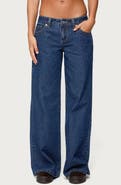 EDIKTED Raiyne Low Rise Wide Leg Jeans
