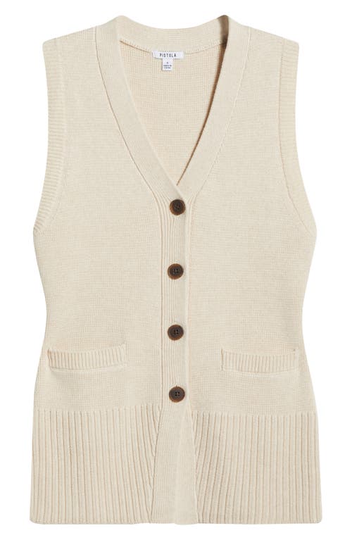 Pistola Audra Vest Cardigan In Soft Dove In Soft Dove