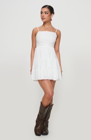 Summer Break Open Back Tiered Mini Sundress