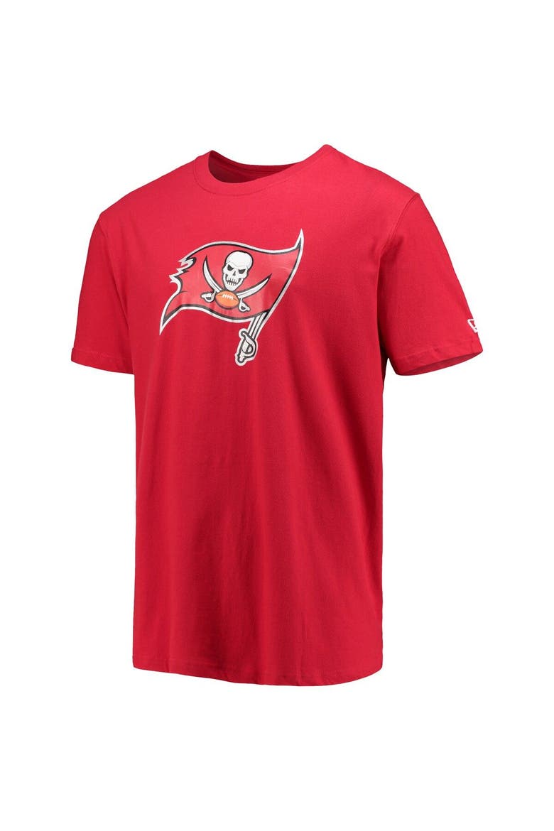 Men's New Era Red Tampa Bay Buccaneers Patch Up Collection Super Bowl XXXVII T-Shirt, Alternate, color, Red
